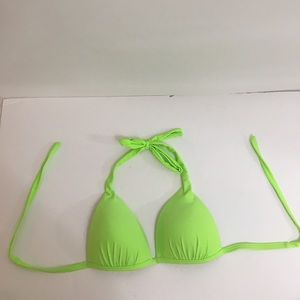 🇺🇸Hula Honey neon green bikini top L